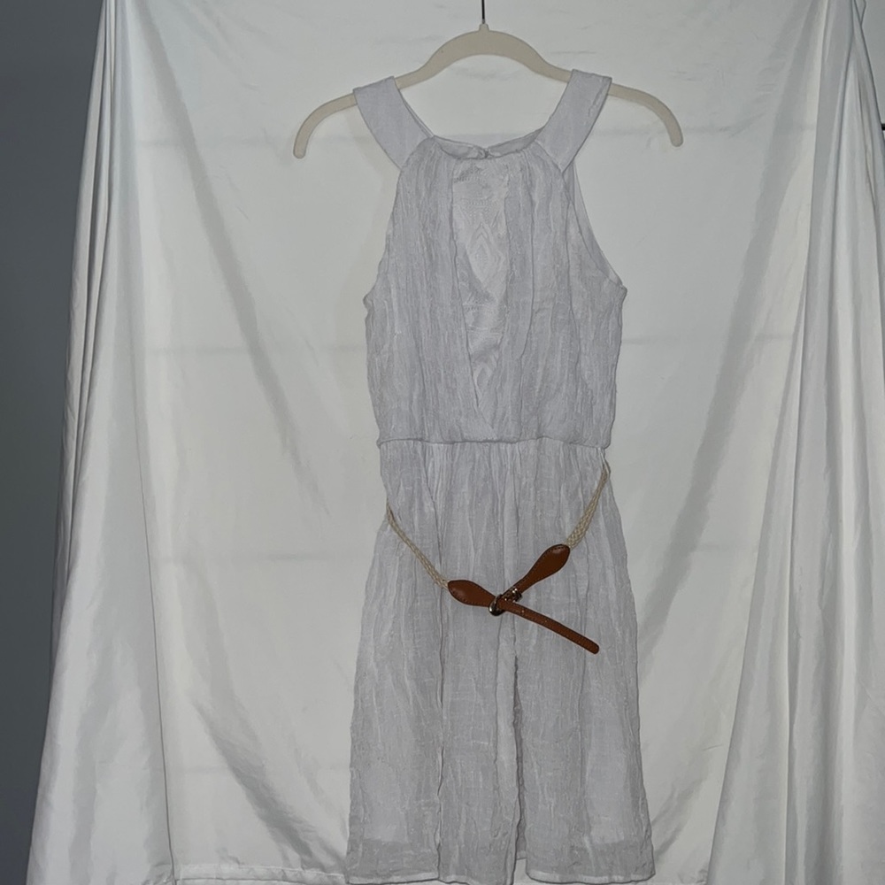 Junior white dress